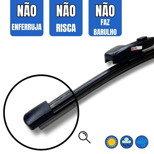 Palheta Especifica Silicone Limpador Traseiro Volkswagen Up 2014 A 2021