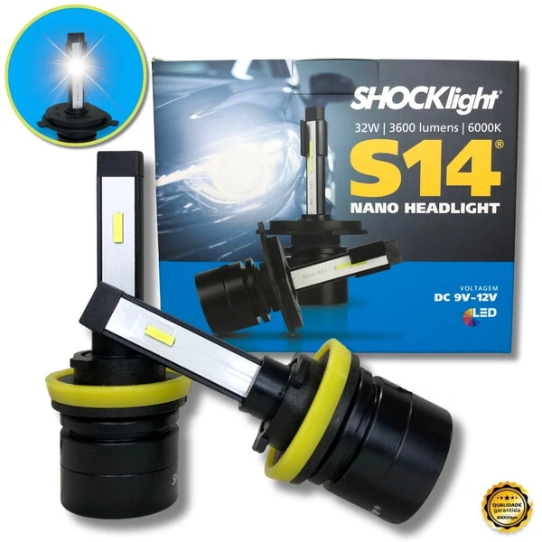 Super LED HeadLigth Nano S14 32w 6000k