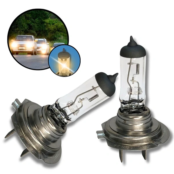 Par Lâmpada Halógena Reposição Original Farol H1 H3 H4 H7 H8 H11 H15 H16 H27 HB3 HB4
