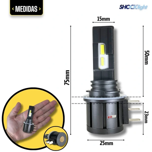 Super LED HeadLigth Nano S14 32w 6000k