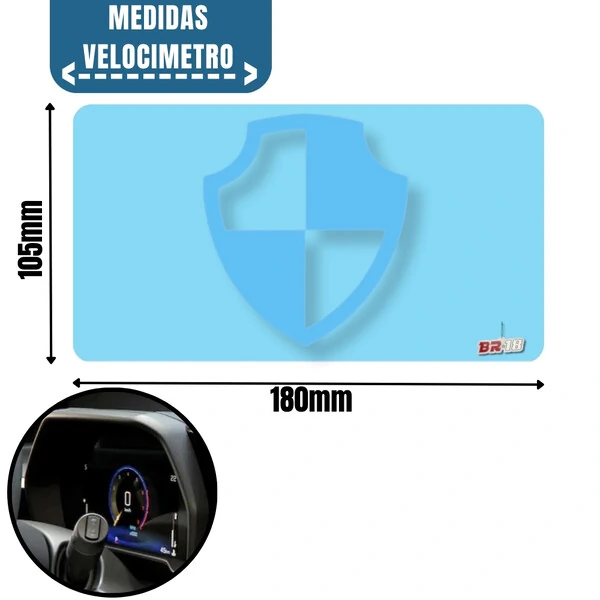 Kit Película Muldimitia e Velocimetro Chevrolet Tracker 2026 e Onix Automatico 2026