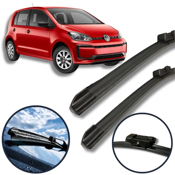 Palheta Silicone Limpador De Para-brisa Volkswagen UP 2014 até 2021