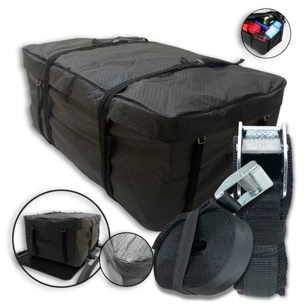 Bolsa Teto Maleiro Impermeável 340 Litros + Cinta Segurança PREMIUM