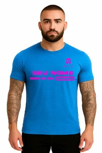 Camisa Personalizada Azul Bic com Nome