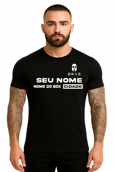 Foto Camisa Personalizada Preta com Nome