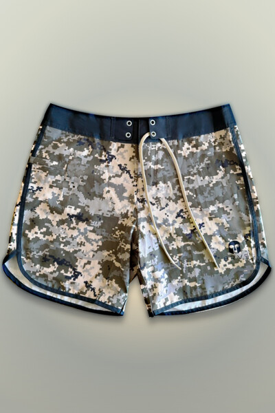 Foto Bermuda Retrô Camuflada Desert