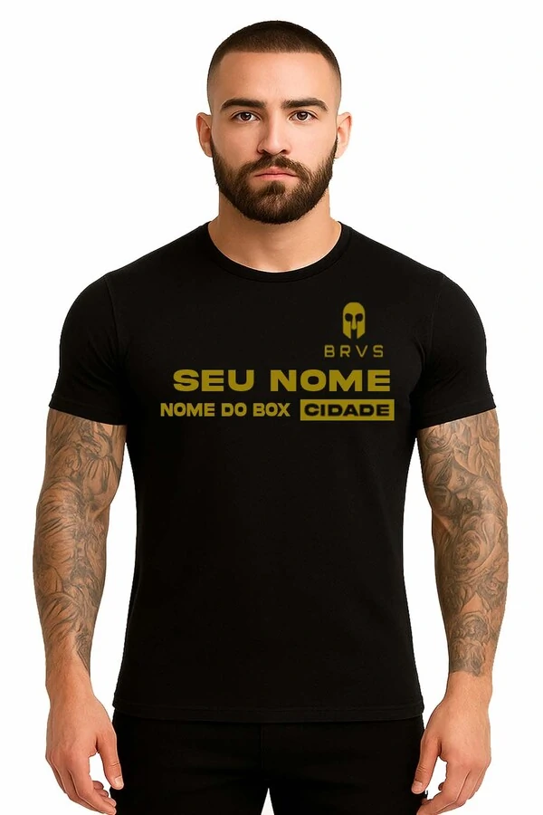 Camisa Personalizada Preta com Nome