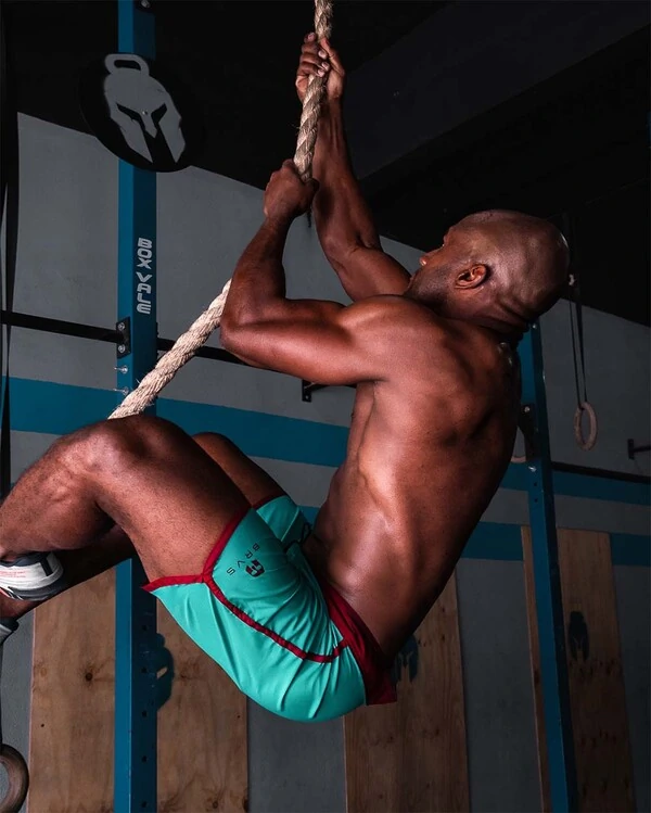 Bermuda Retrô Verde e Vinho