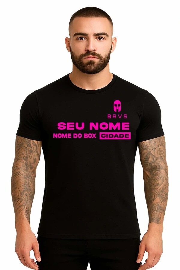 Camisa Personalizada Preta com Nome