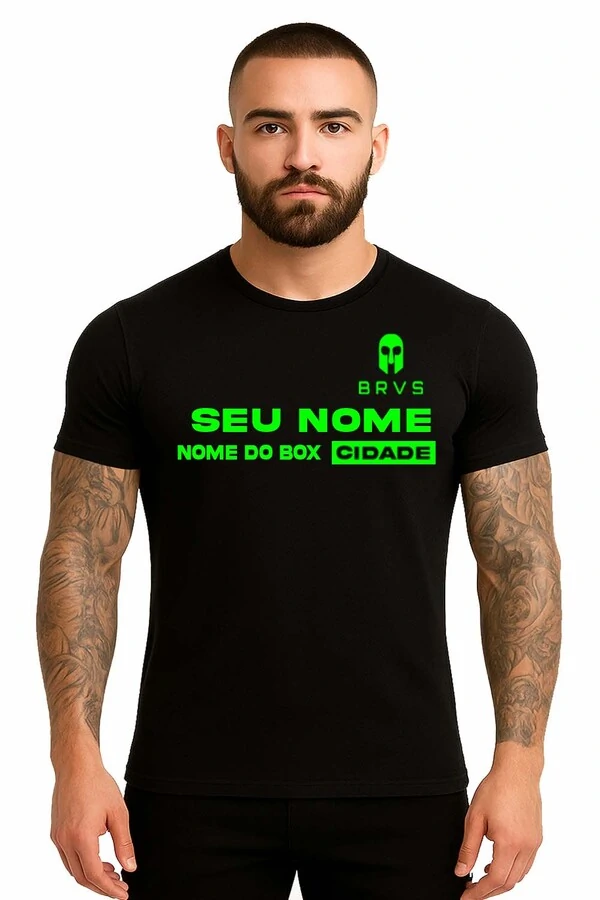 Camisa Personalizada Preta com Nome
