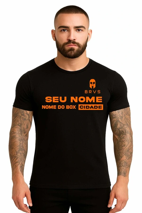 Camisa Personalizada Preta com Nome