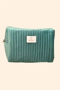 Necessaire Veludo Turquesa G