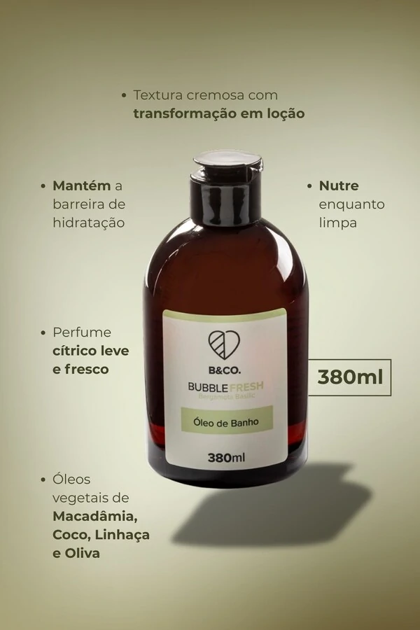 Óleo de Banho Corporal BubbleFresh 380ml