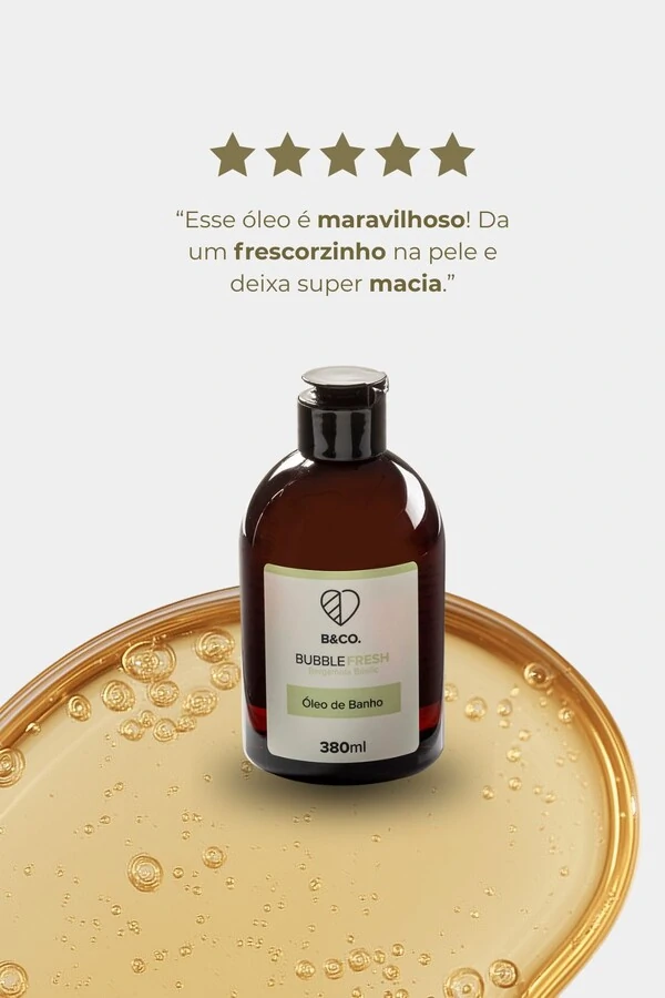 Óleo de Banho Corporal BubbleFresh 380ml