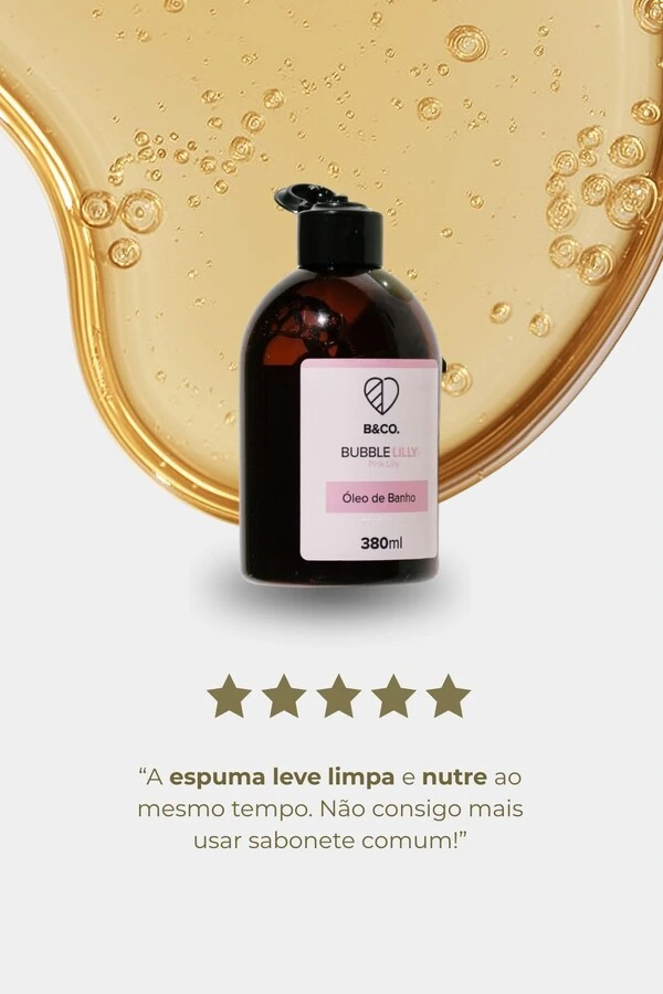 Óleo de Banho Corporal BubbleLilly 380ml
