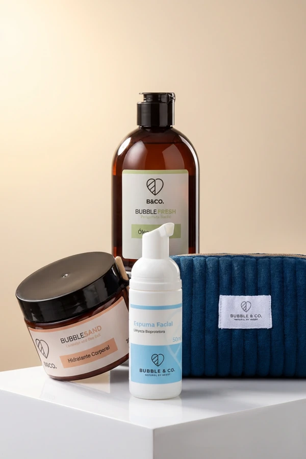 Óleo de Banho + Espuma Facial + Hidratante