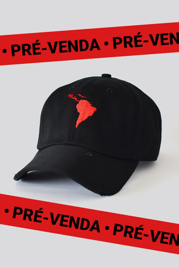 Boné Dad Hat | América Latina | Preto