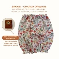 Snood Bosque de Cogumelos - Guarda Orelhas para cachorros de orelha longa - Cavalier, Cocker