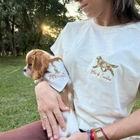 T-shirt Personalizada Mãe de Cachorro (silhueta + frase)