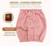 Snood Salmão Clássico - Guarda Orelhas para cachorros de orelha longa - Cavalier, Cocker