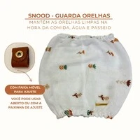 Snood Florzinhas - Guarda Orelhas para cachorros de orelha longa - Cavalier, Cocker