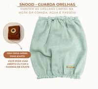 Snood Verde Água Clássico - Guarda Orelhas para cachorros de orelha longa - Cavalier, Cocker