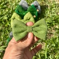 Lacinho sem enchimento Glitter Verde Oliva