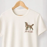 T-shirt Personalizada Mãe de Cachorro (silhueta + frase)