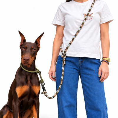 Foto Guia de Mãos Livres para Cachorros em Corda – Transversal e Cintura