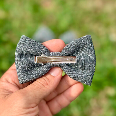 FotoLacinho sem enchimento Glitter Chumbo