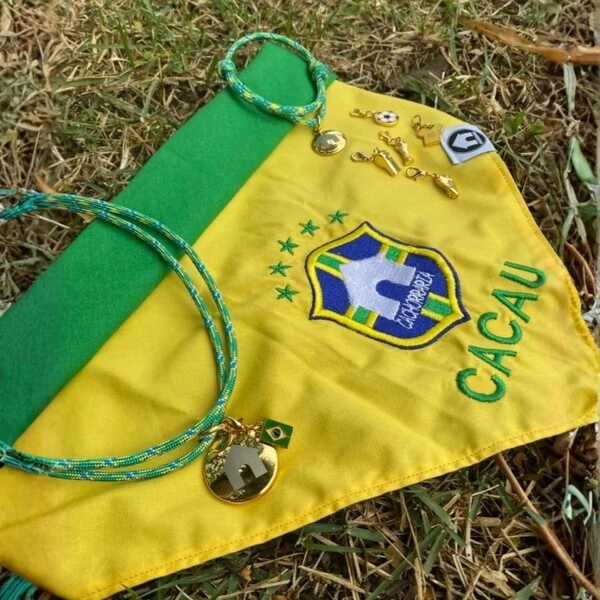 Kit Copa • Tag Holder + Pulseira + Charm de brinde