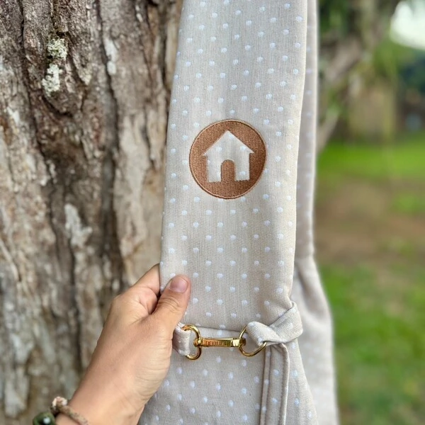 Sling Casadinho - bolinhas Nude