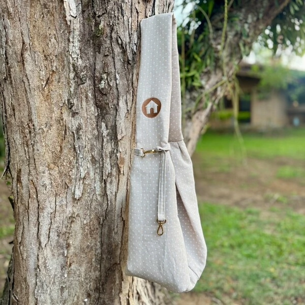 Sling Casadinho - bolinhas Nude