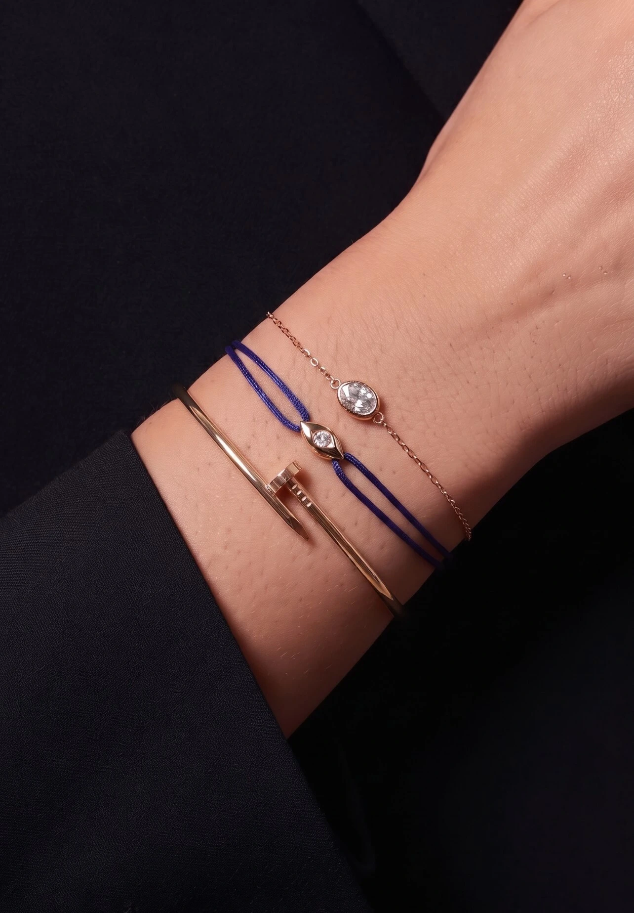 Foto Bracelete Prego Dourado
