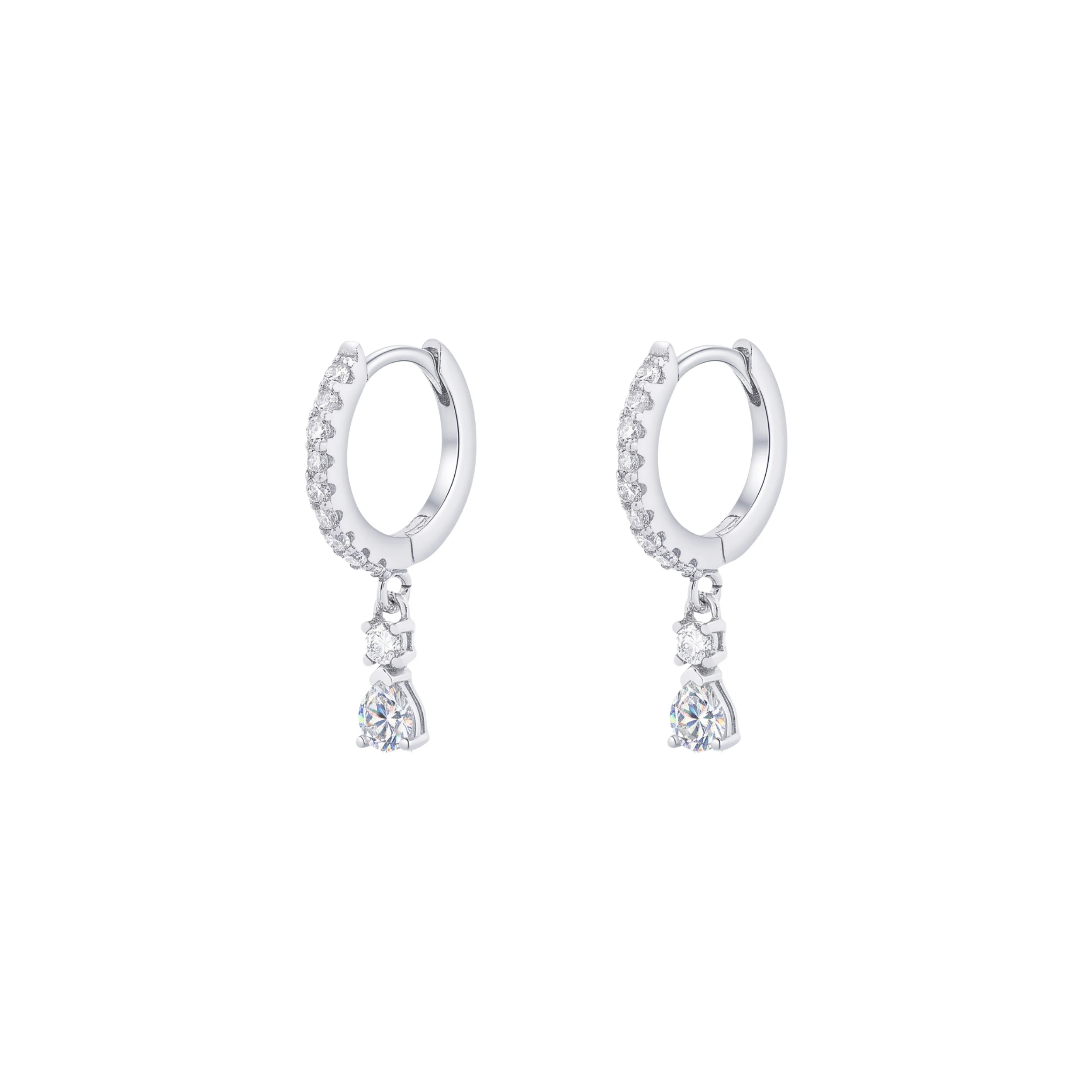 Foto Brinco Argola Sally Moissanite
