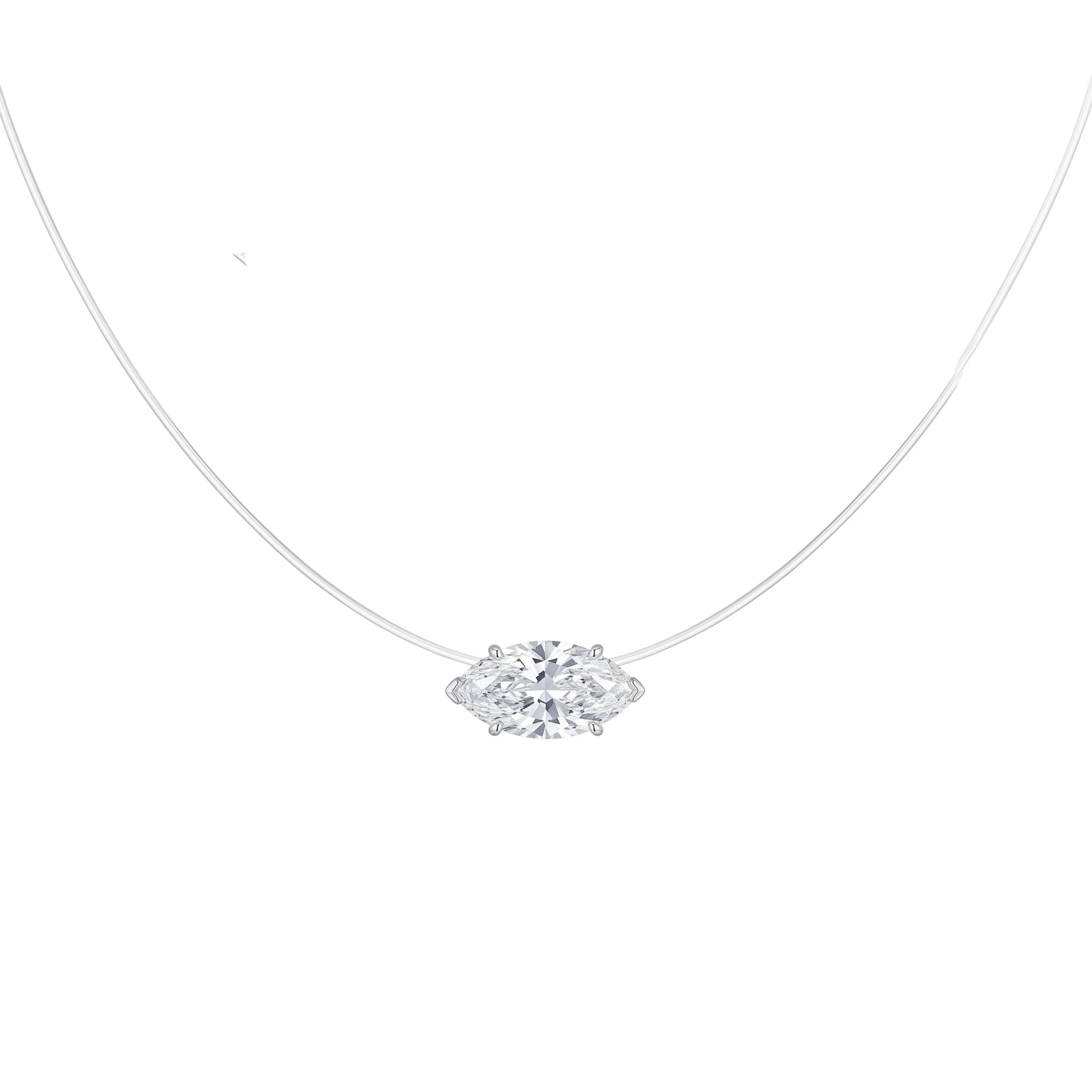 Foto Colar Lumi Moissanite Fio de Nylon