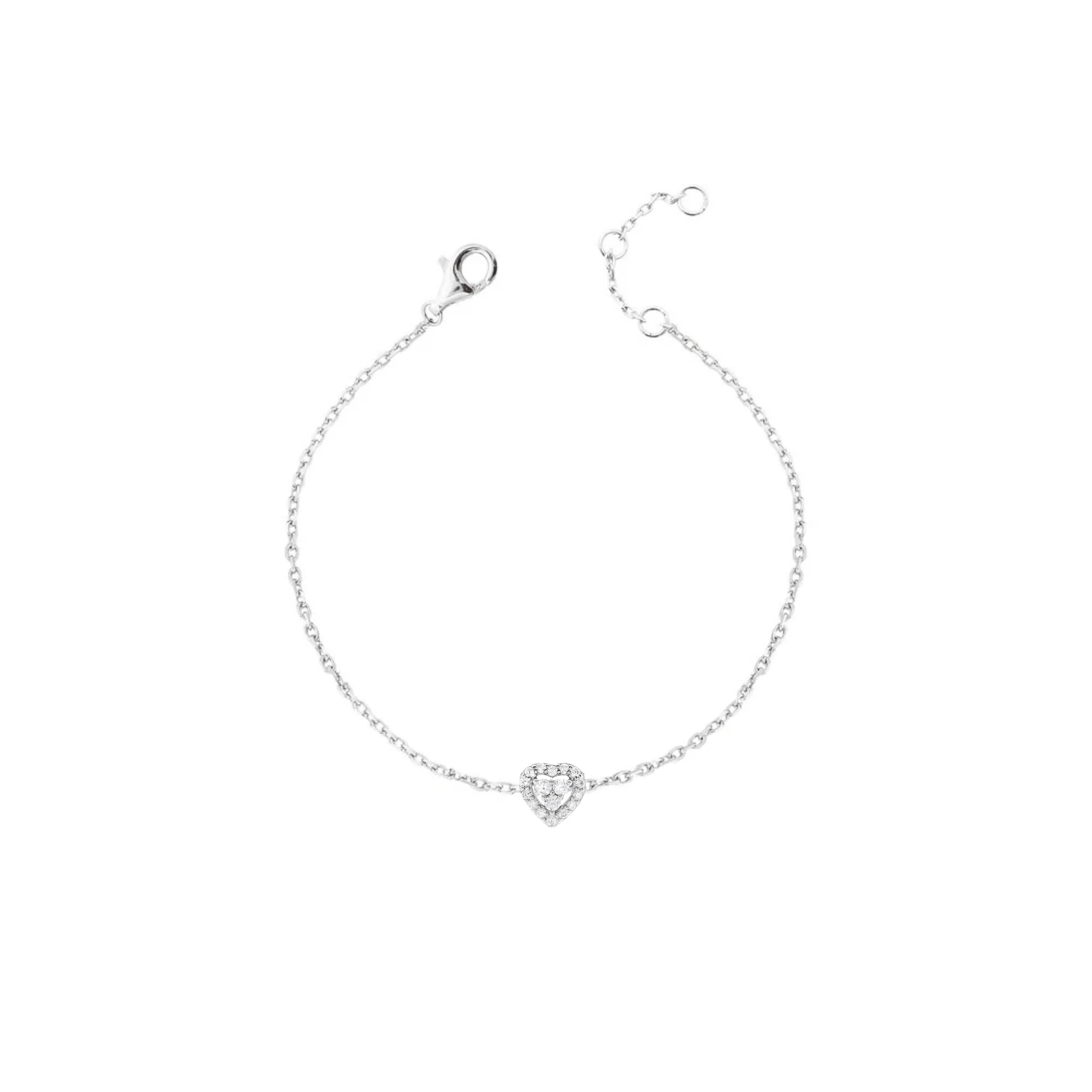 Foto Pulseira Heart Moissanite
