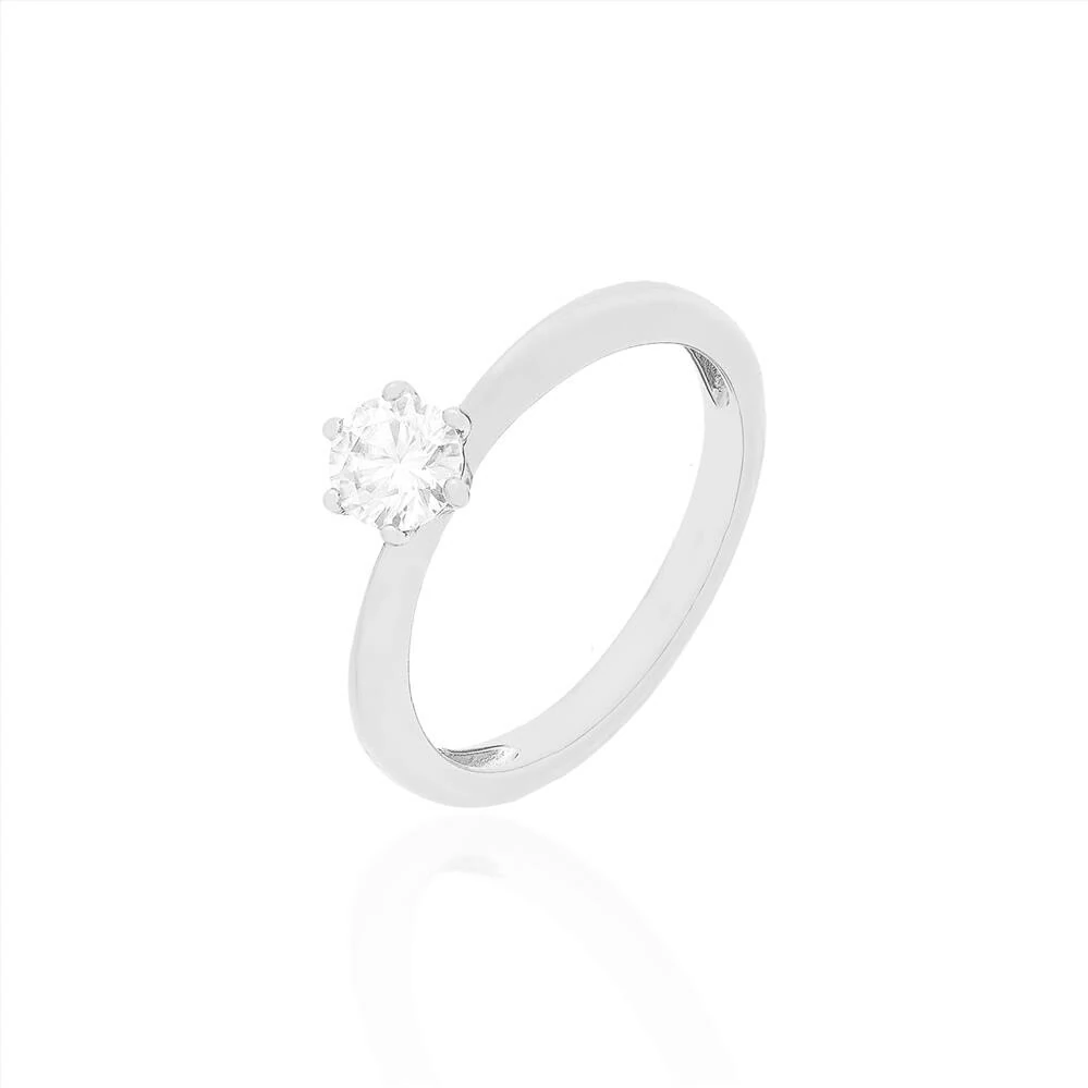 FotoAnel Solitário Moissanite 5mm