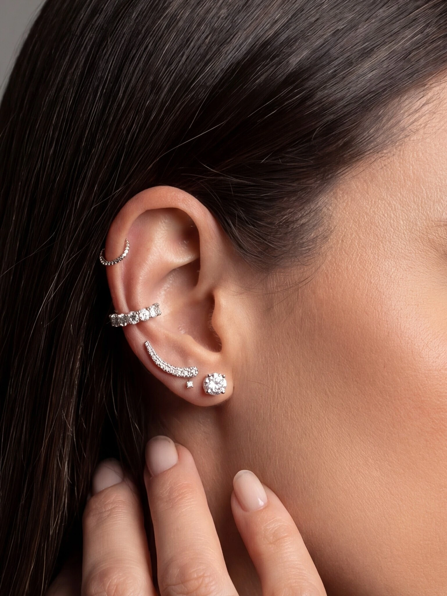 FotoMini Ear Cuff Moissanite