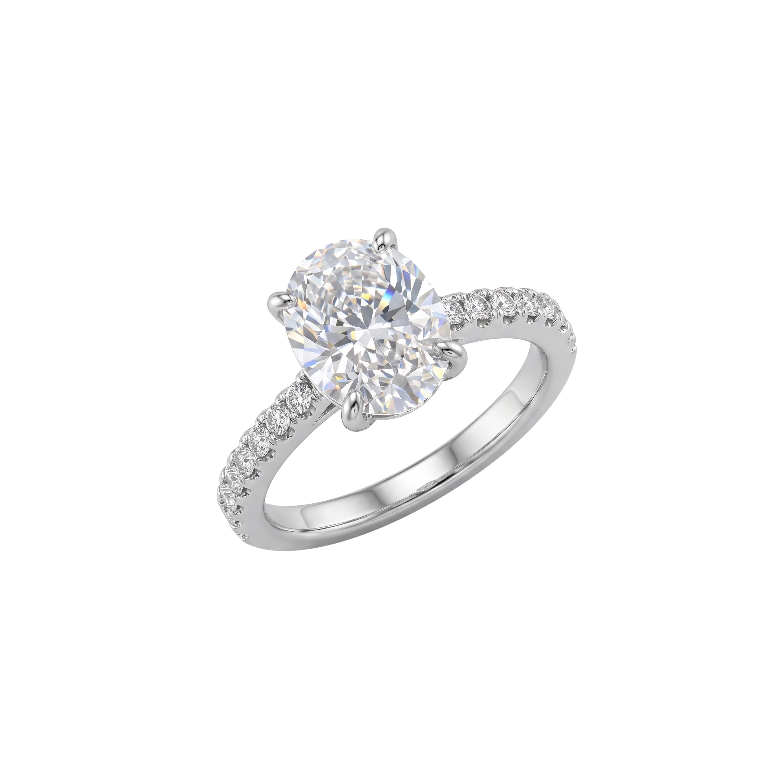 Foto Anel Oval Moissanite