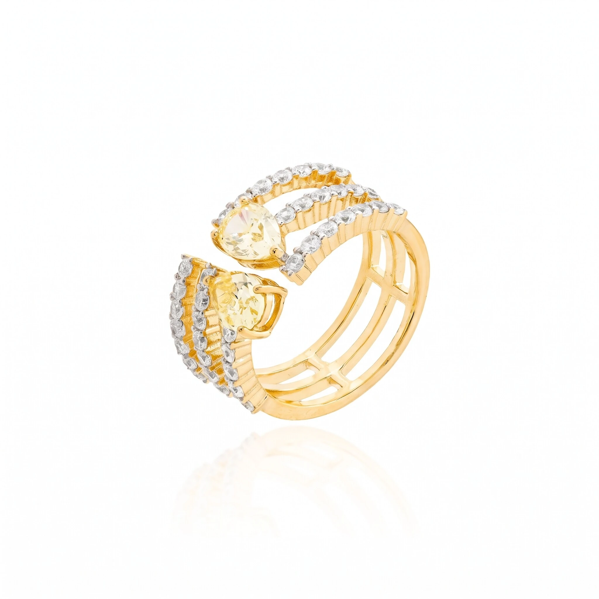 Foto Anel Dourado Yellow Fancy