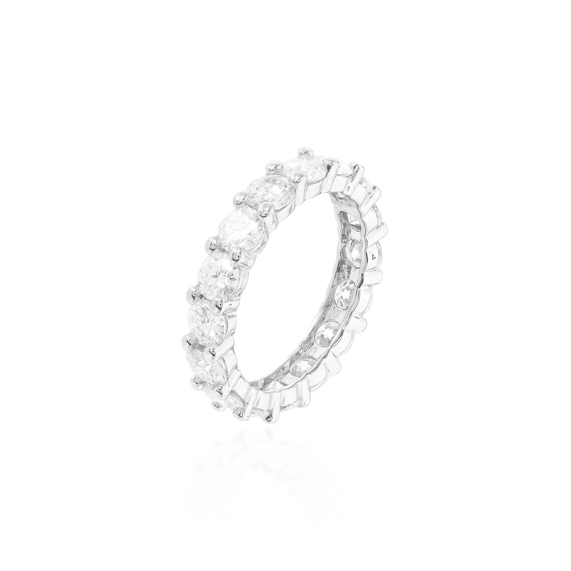 Foto Aliança Moissanite