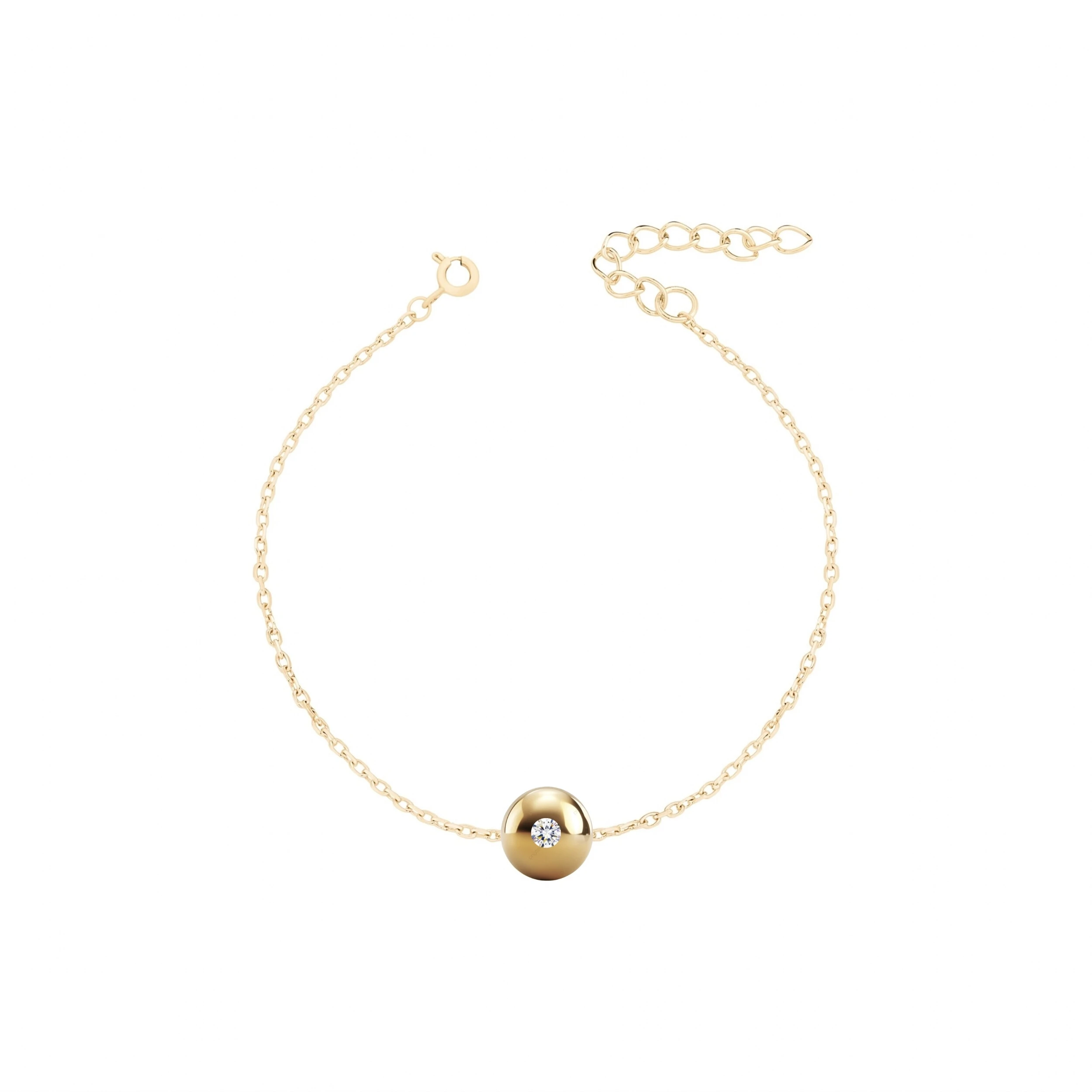Foto Pulseira Dourada Shine Dot