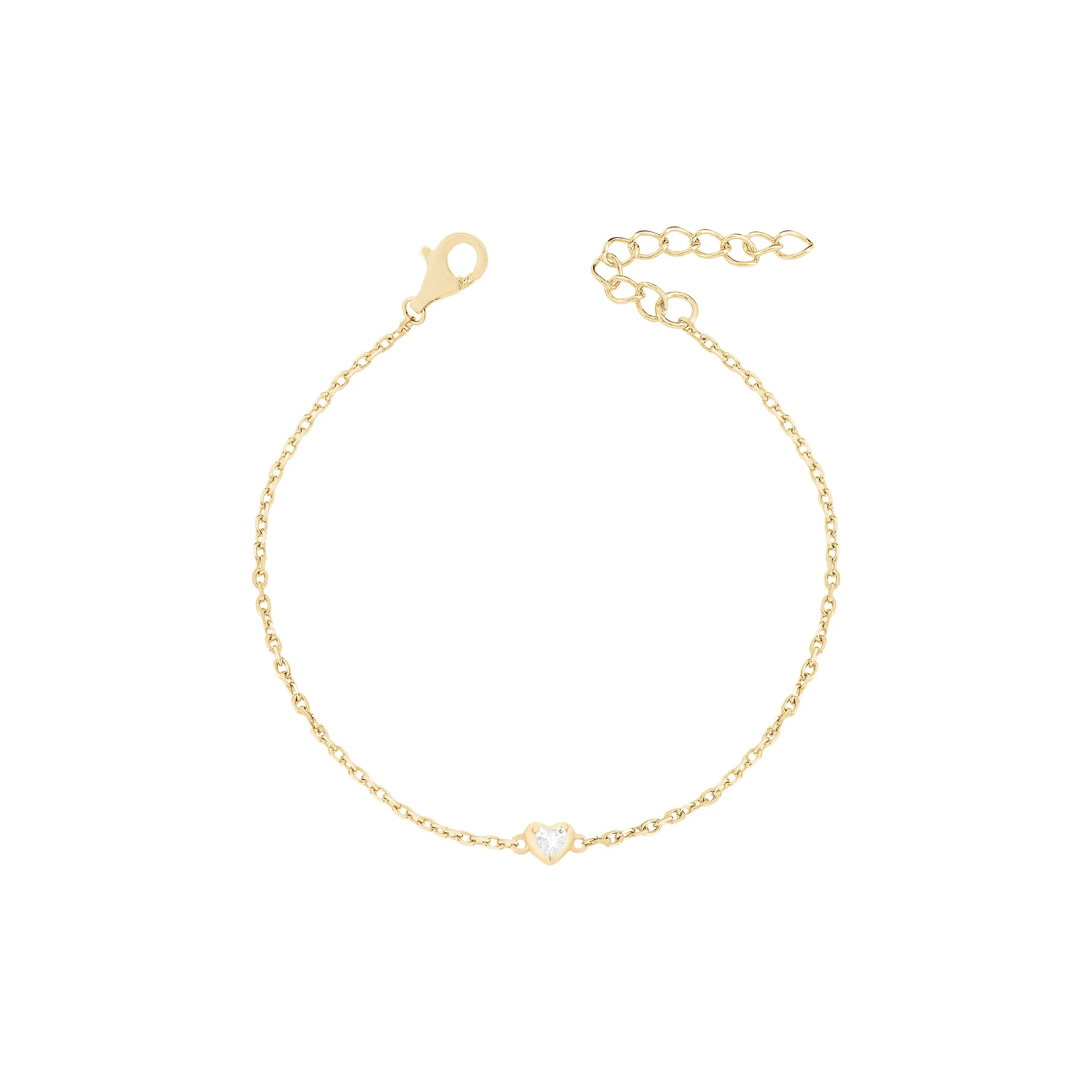 Foto Pulseira Mini Heart Dourada