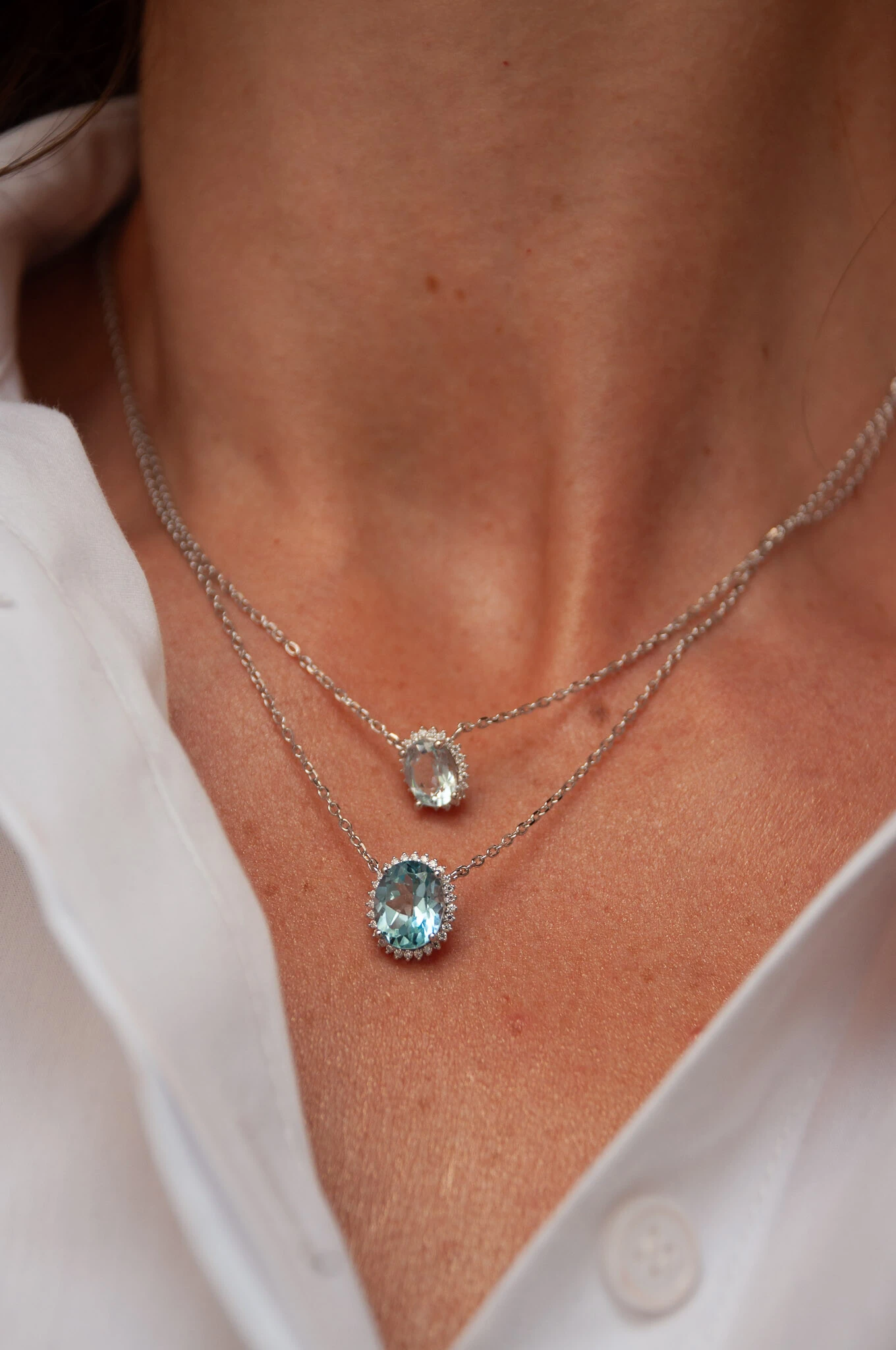 FotoColar Callas Topázio Sky & Moissanite