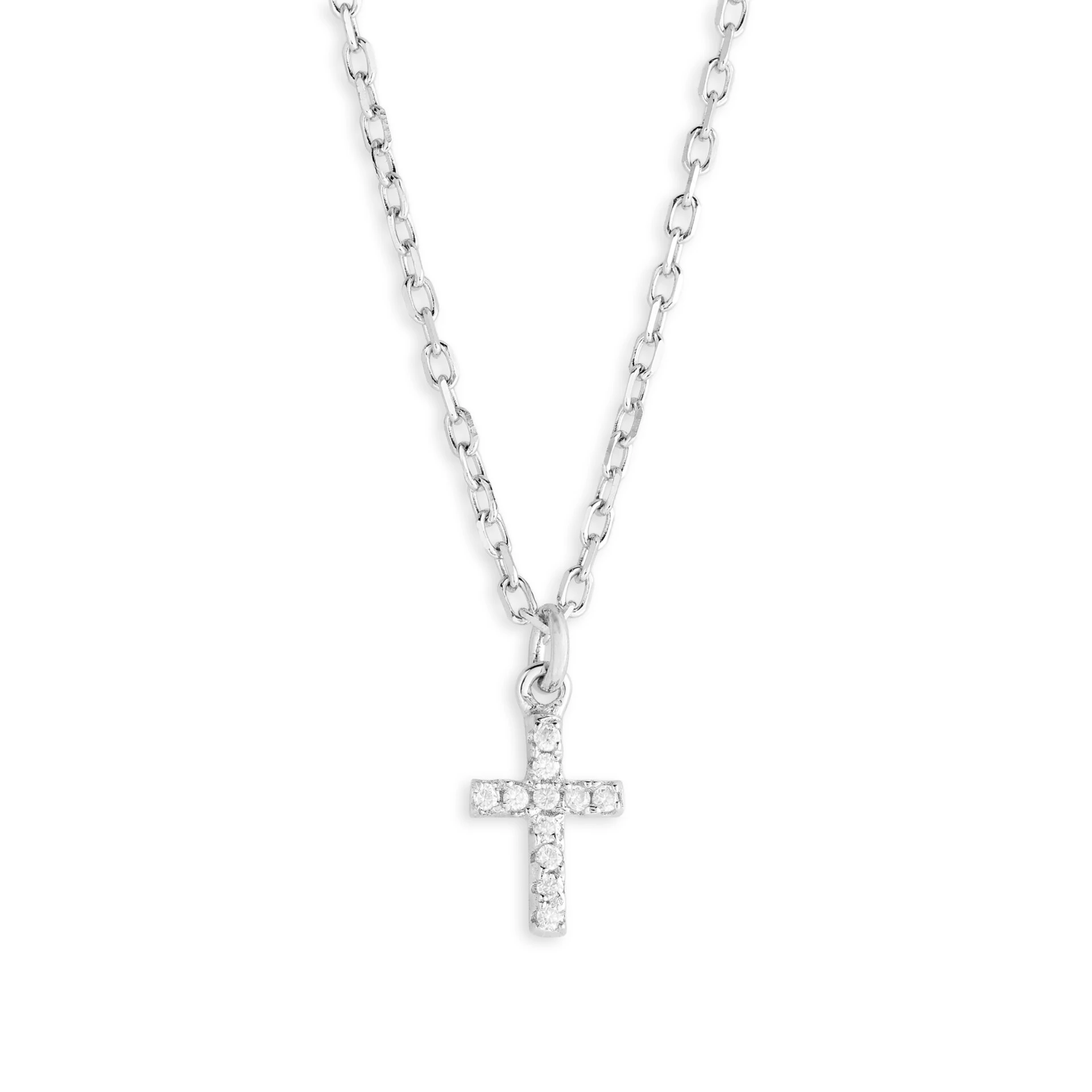 Foto Colar Mini Cruz Moissanite