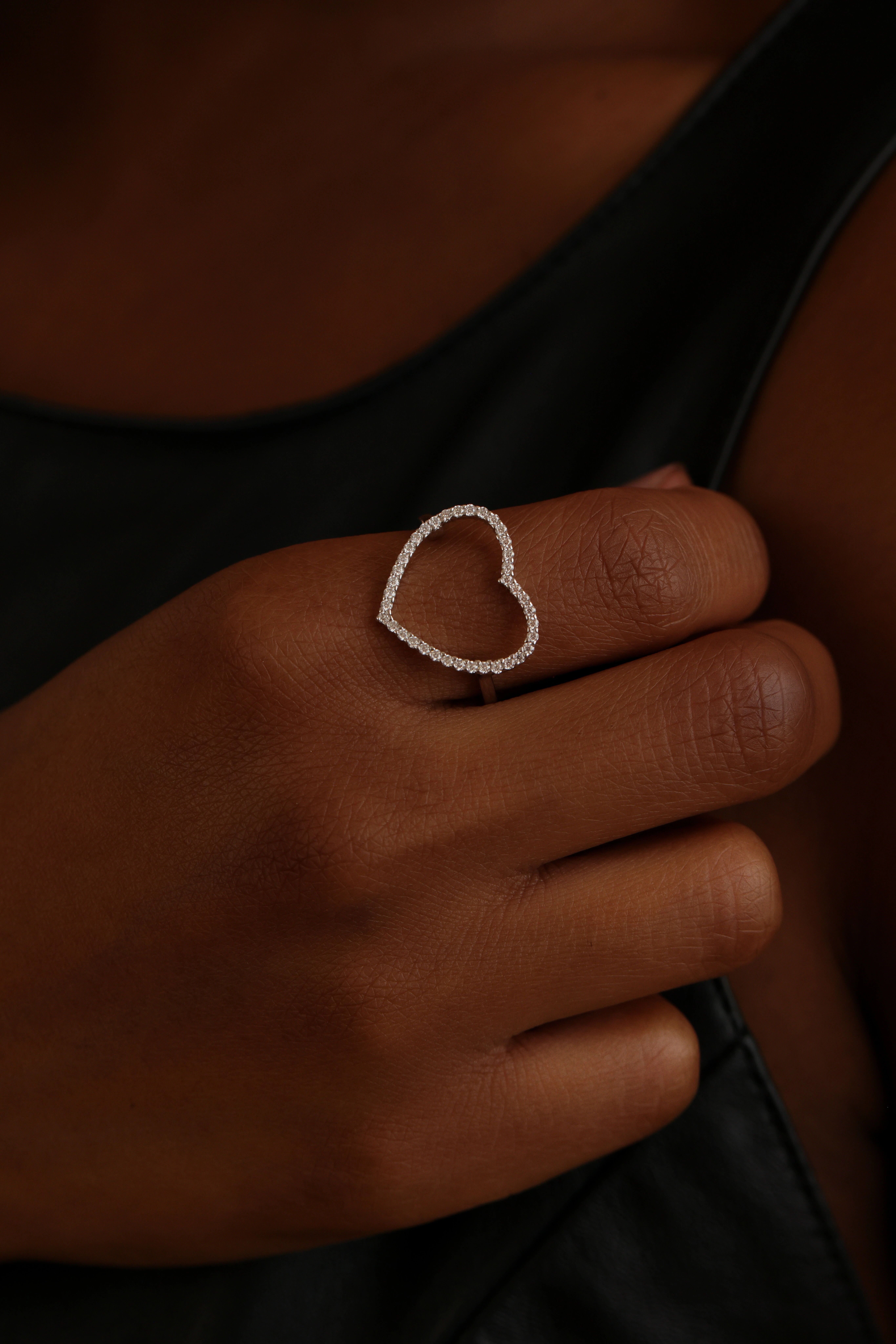 Foto Anel Love Moissanite