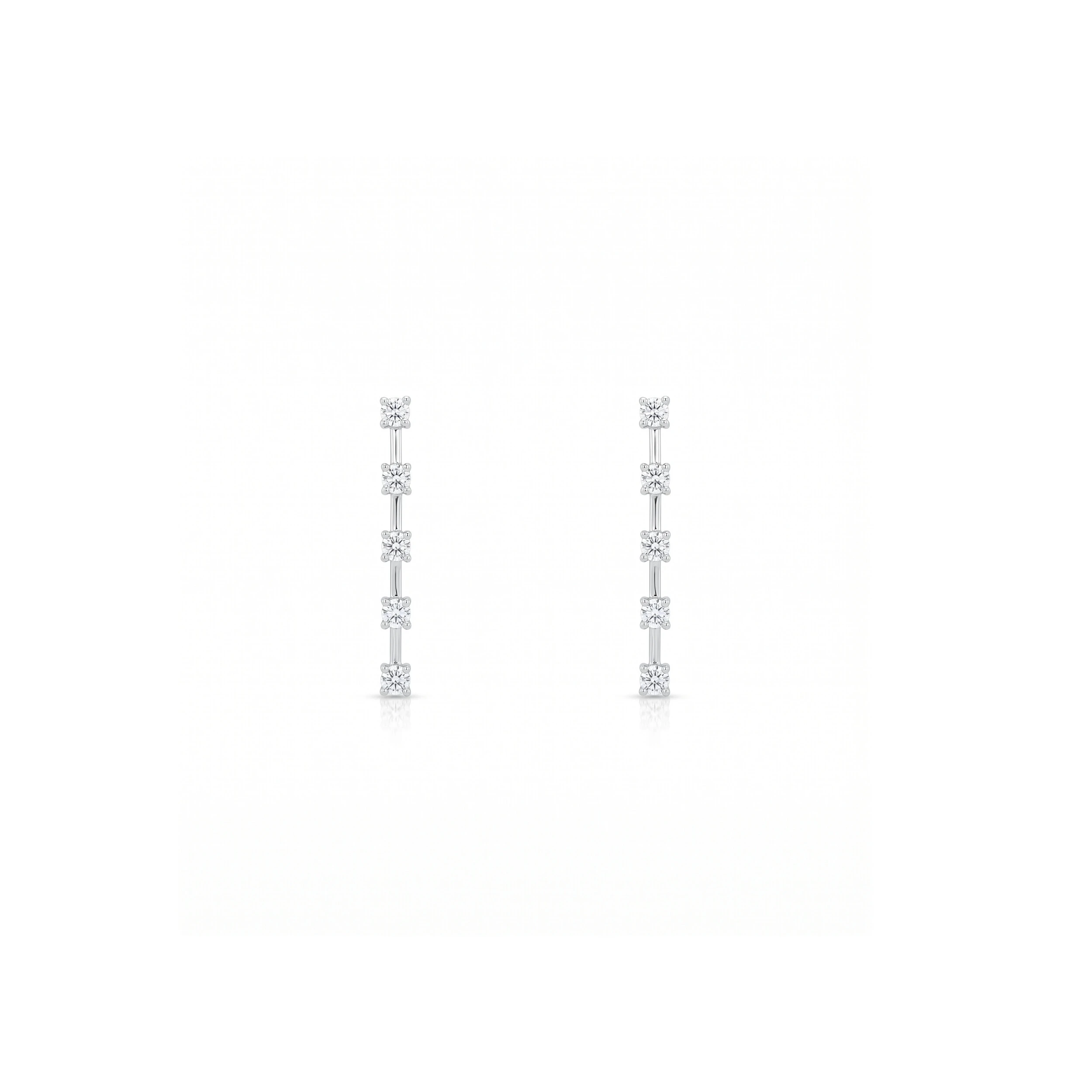 Foto Brinco Fio Faca Moissanite P