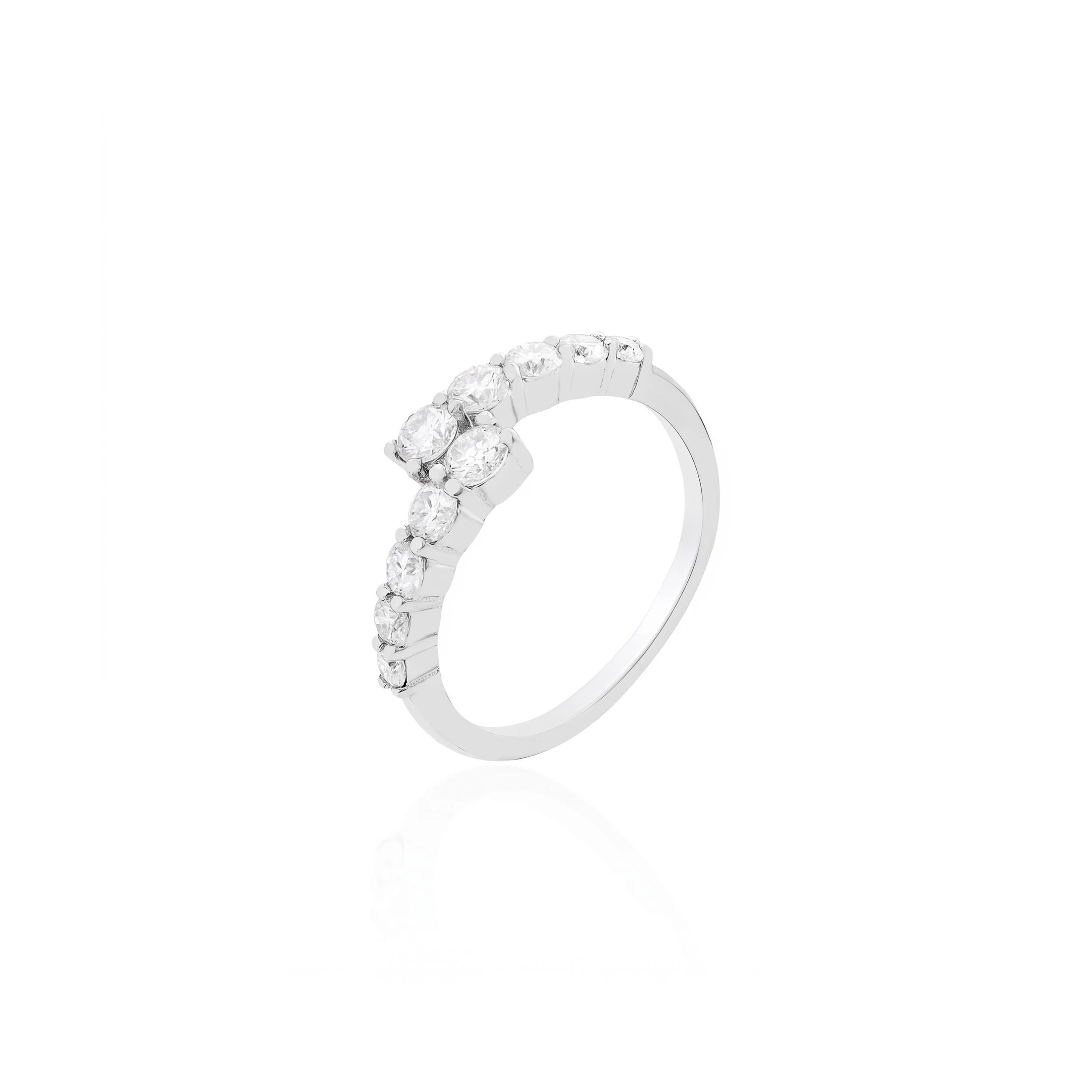 Foto Anel Twin Moissanite