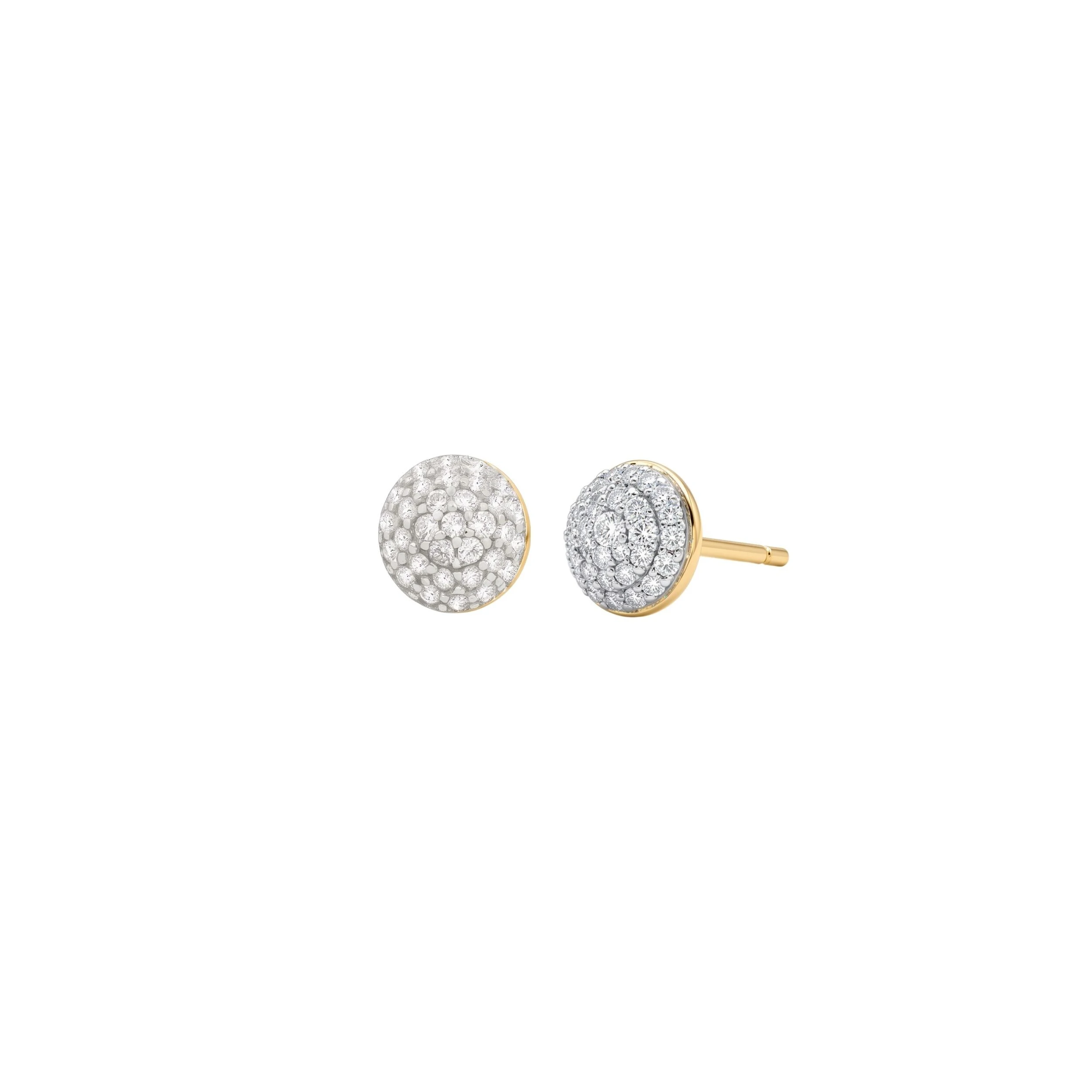 Foto Brinco Dourado Esfera Microcravejada M